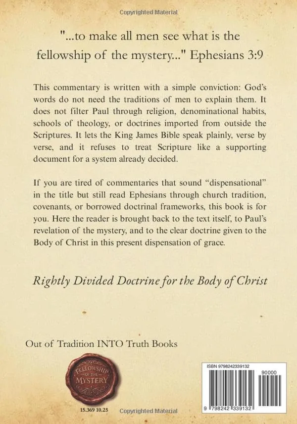 Back cover of Galatians, by Michael R. Hammond